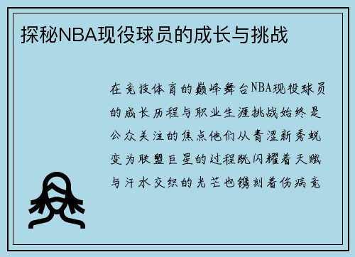 探秘NBA现役球员的成长与挑战